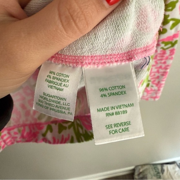 Lilly Pulitzer mock neck upf 50 captain popover long sleeve sweatshirt pink - Picture 7 of 7